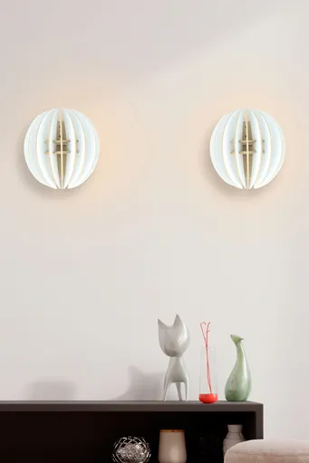 Aplica de perete, Opviq, 390FLH2114, Alb