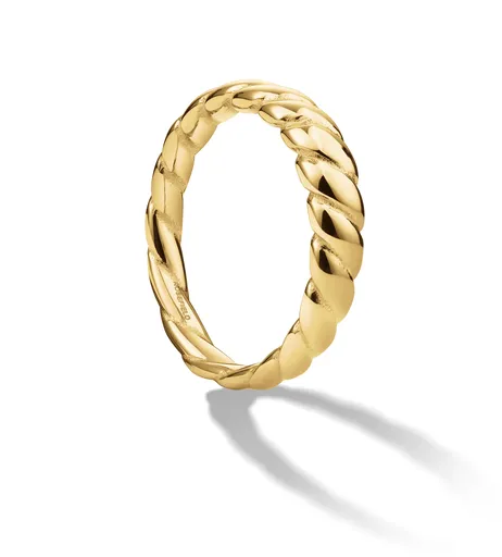 Rosefield Inel de design minimalist, placat cu aur JRSC 52 mm