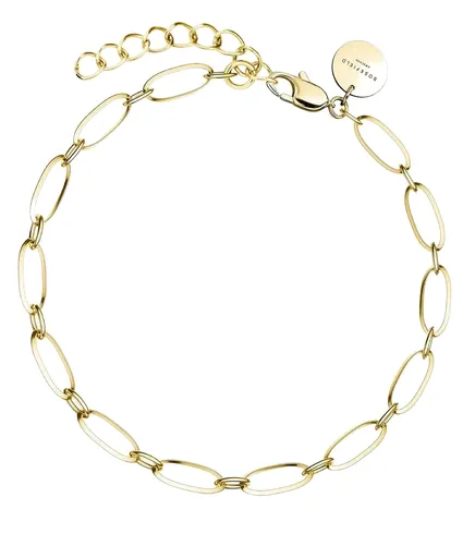 Rosefield Minimalistă brățară placată cu aur The Pendant JBOLG-J540