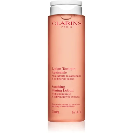 Clarins Cleansing Soothing Toning Lotion tonic de curatare si calmant pentru ten uscat și sensibil 200 ml