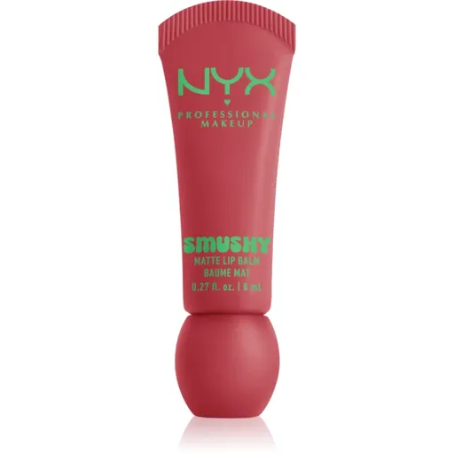 NYX Professional Makeup Smushy Matte Lip Balm balsam de buze cu efect matifiant culoare Snuggle Szn 8 ml