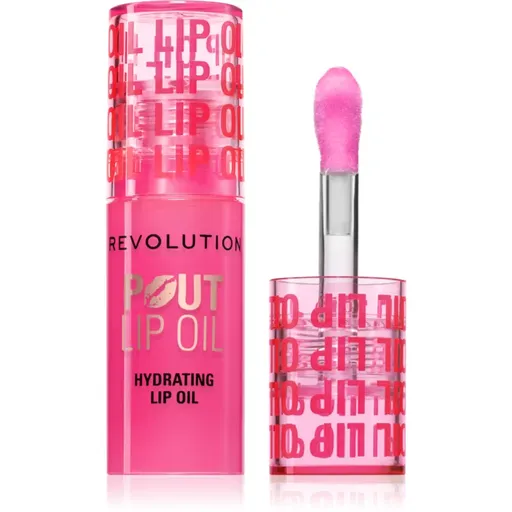 Makeup Revolution Pout Lip ulei pentru buze cu efect de hidratare culoare Raspberry Pink 3 ml