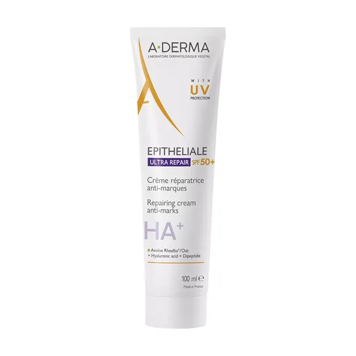 A-DERMA Cremă regenerantă SPF 50 Epitheliale Ultra Repair (Repairing Cream Anti-Marks) 100 ml