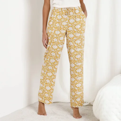 Pantaloni de pijama cu imprimeu floral Laurette