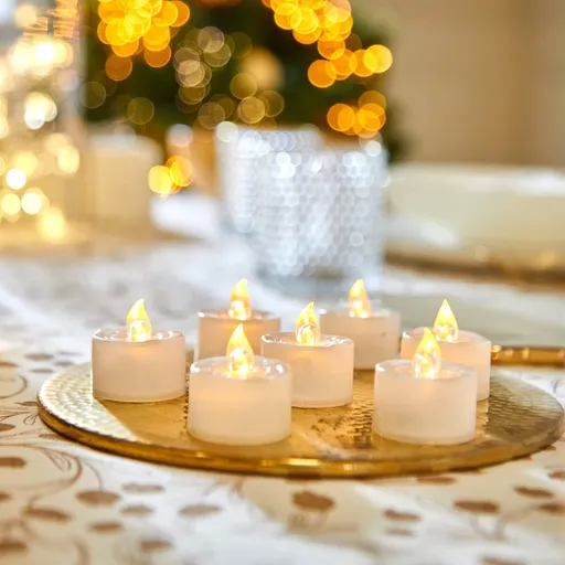 Set de 5 sau 10 lumânări cu LED