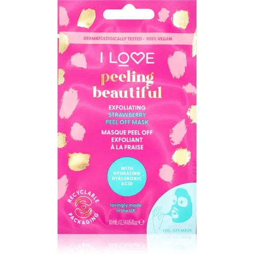 I Love Peeling Beautiful masca faciala exfolianta cu efect de exfoliere 10 ml