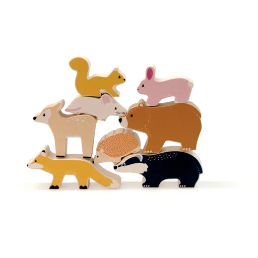 Bigjigs Toys Woodland Animal Set set de jucării din lemn 12m+ 8 buc