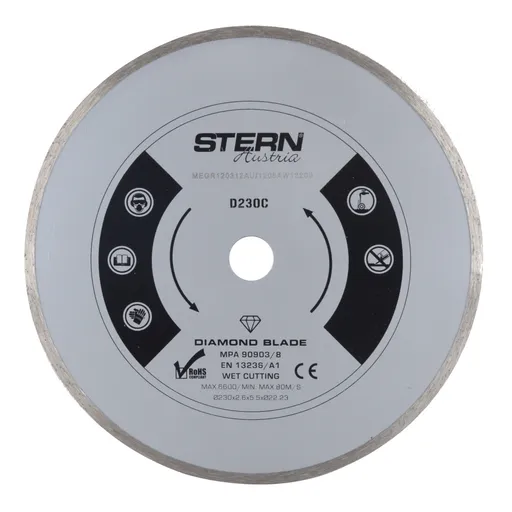 Disc diamantat continuu taiere umeda Stern 230 mm