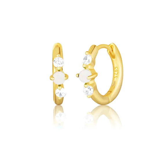 JVD Cercei placați cu aur cu opale sintetice SVLE3073XH2G100