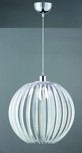 Lustra Zucca, TRIO, 40x150 cm, 60W, 1x E27, acril, argintiu/transparent