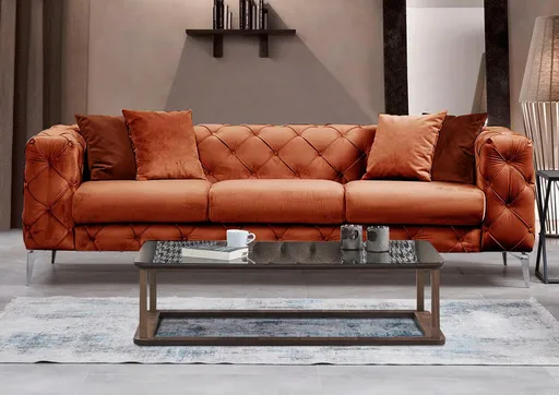 Canapea 3 locuri, Atelier del Sofa, 569HLN1132, Portocaliu