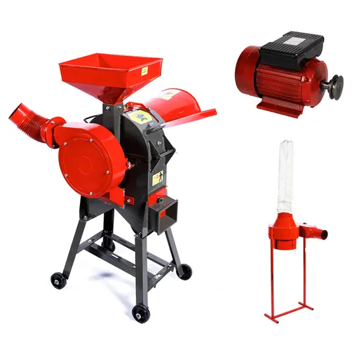 Set moara cereale si tocator resturi vegetale 30C, 500 Kg/h, cu motor, turbina si ciclon incluse