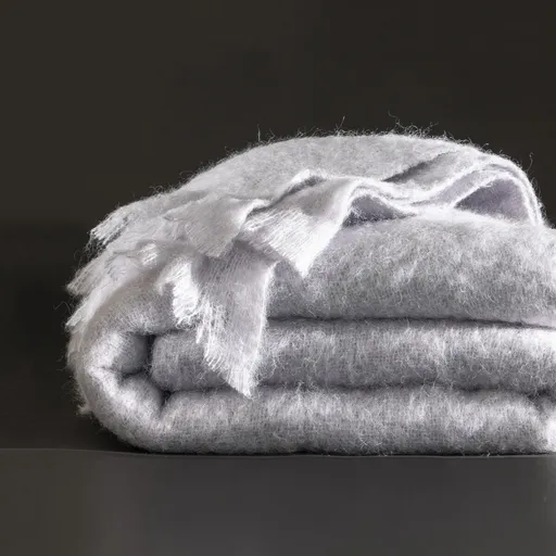 Pătură Ourson din mohair cu lână de capră Angora