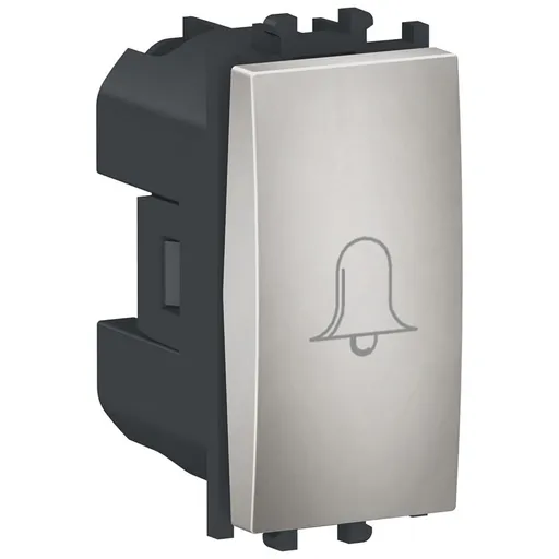 Intrerupator cu revenire,simbol sonerie 1 modul Schneider Easy Styl LMR0130004, argintiu