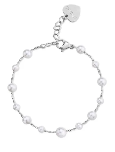 S'Agapõ Brățară de damă din oțel cu perle artificiale Wisdom SWI17