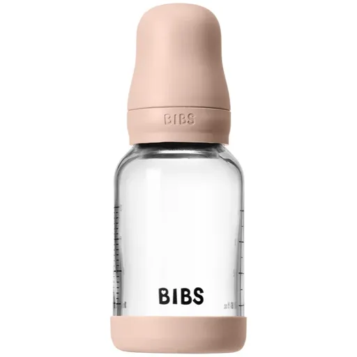 BIBS Baby Glass Bottle Round Latex biberon anticolici Blush 120 ml