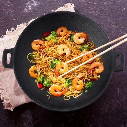 Tigaie wok din fontă