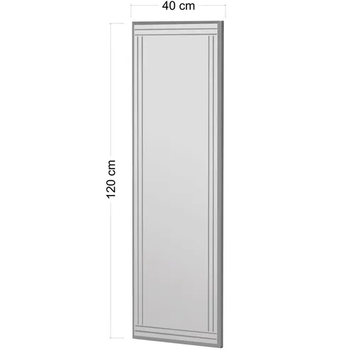 Oglinda decorativa, Hanah Home, Buhem, 40x120x2.2 cm, Alb