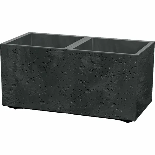 Ghiveci SIERRA CASE BETON EFFECT 57,7 cm , negru