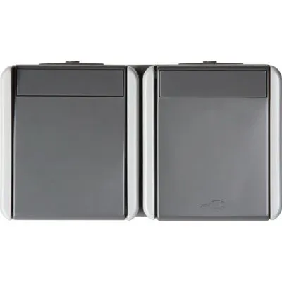 Fontana Priza sim+intr cap-sc g, TEM Modul TEM-CF12GY-U