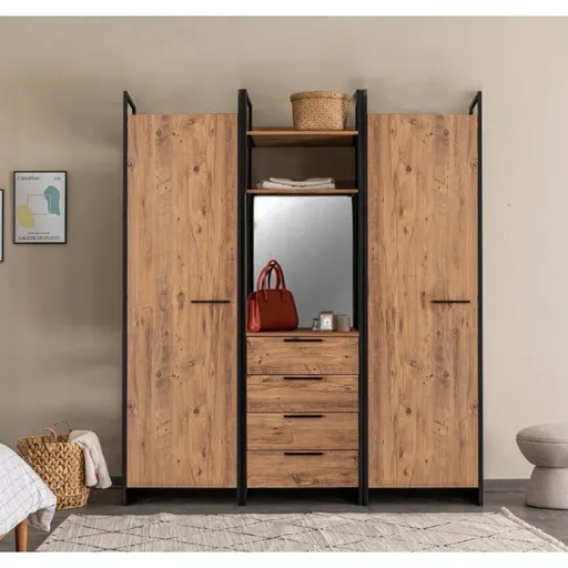 Dulap pentru haine, Hanah Home, Dynamic, Maro