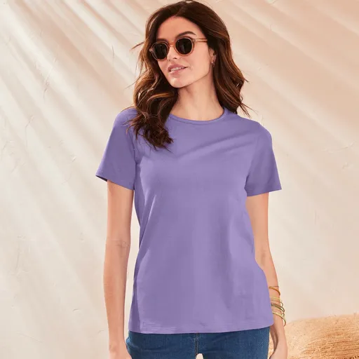 Tricou de culoare solidă cu mâneci scurte