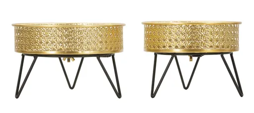 Mauro Ferretti Suport Vaza Bossy Set 2 Buc cm Ø 20,5X13-18X13 | Aosom Romania