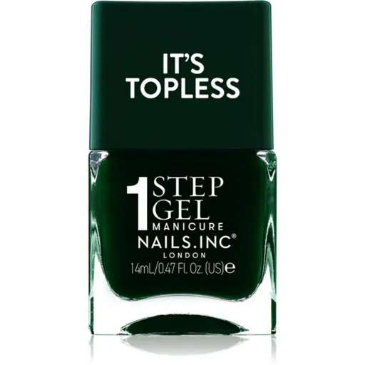 Nails Inc. It’s Topless lac de unghii sub forma de gel pentru un efect de lunga durata culoare Jasmine 14 ml