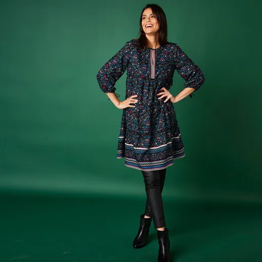 Tunică lungă cu imprimeu