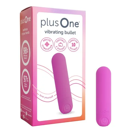 PlusOne Vibrator mini roz închis