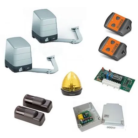 Kit automatizare porti batante Roger H23/284 pentru porti cu lungimea maxima de 2.5m