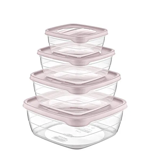 Set de 4 recipiente din plastic Orion  TREND