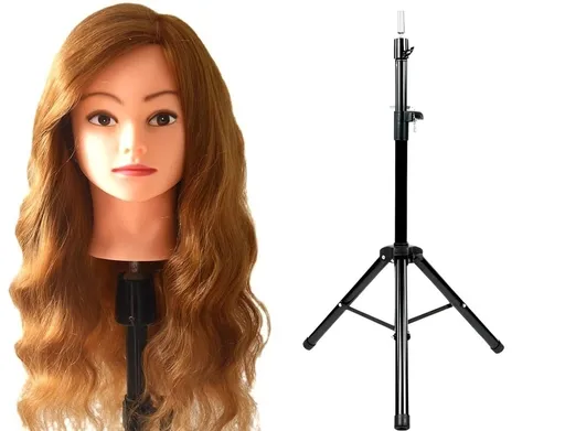 Manechin Par Natural Lee, 50-55cm + Cadou Trepied si Suport Prindere Masa