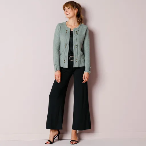 Pantaloni largi din tricot