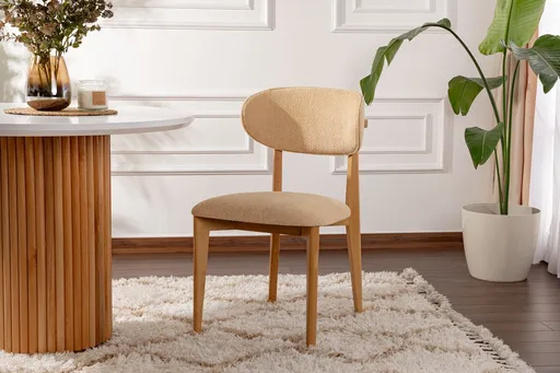 Set scaune 2 piese, Hanah Home, Lionte, Bej / Stejar deschis