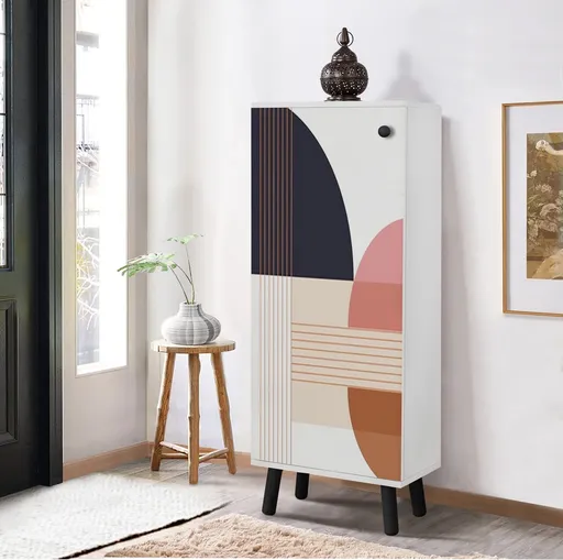 Pantofar, Hanah Home, Vegas, 50x135x38 cm, Alb/Negru