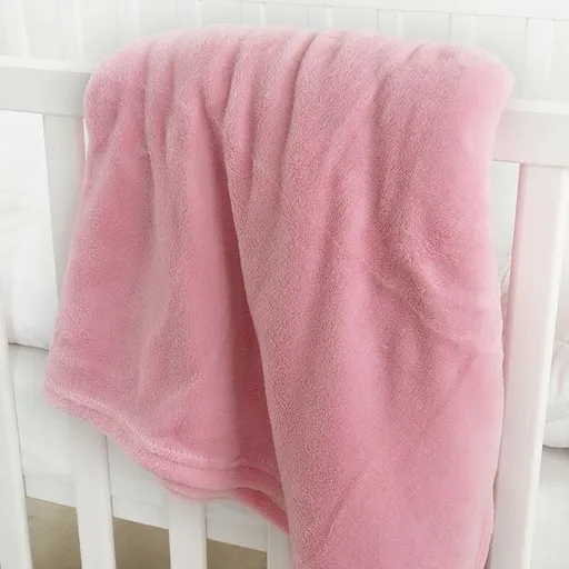 Pătură bebeluși B.E.S. Petrovice microflanelă exclusive, roz, 110 x 140 cm, roz