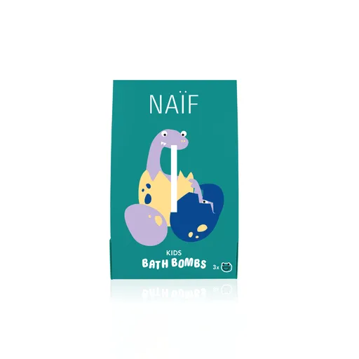 NAÏF Bombe de baie cu aromă de limetă și coacăz negru (Bath Bombs) 3 x 40 g