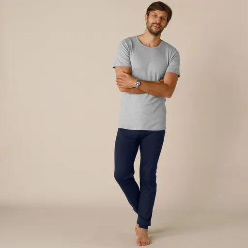 Set de 2 tricouri Thermoperle cu guler rotund și mâneci scurte, ușor călduroase