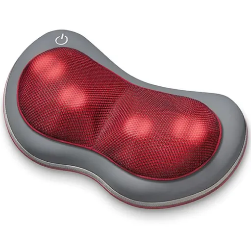 Aparat pentru masaj Maser Shiatsu Beurer MG 149, 12W, 4 programe, Design ergonomic, Rosu/Gri