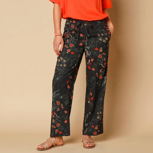 Pantaloni largi imprimați