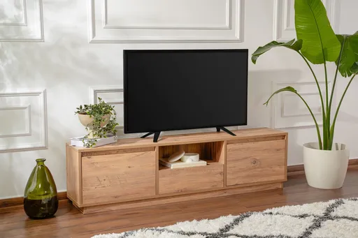 Comoda TV, Hanah Home, Vanguard, 160x42x29.5 cm, Maro