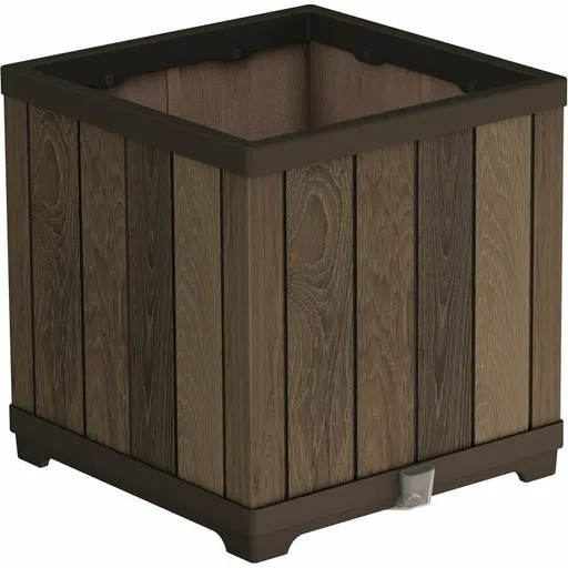 Ghiveci Keter Deco Square 45,5 x 45,5 x 45,5 cm, maro