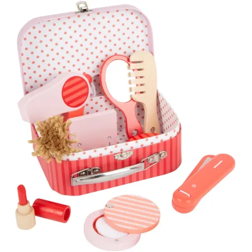 Small foot Wooden Retro Make-up in Case set de jucării din lemn 3y+ 12 buc