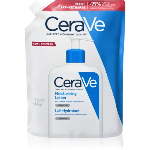 CeraVe Moisturizers Lotion loțiune hidratantă pentru corp și față pentru pielea uscata sau foarte uscata 473 ml