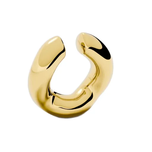 Furiosa Cercel single placat cu aur Bubbly Cuff SE-BUBBLY-G