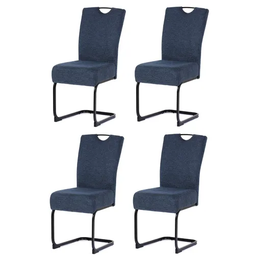 Set de scaune de sufragerie DCL-E2008 BLUE2, 4buc., albastru