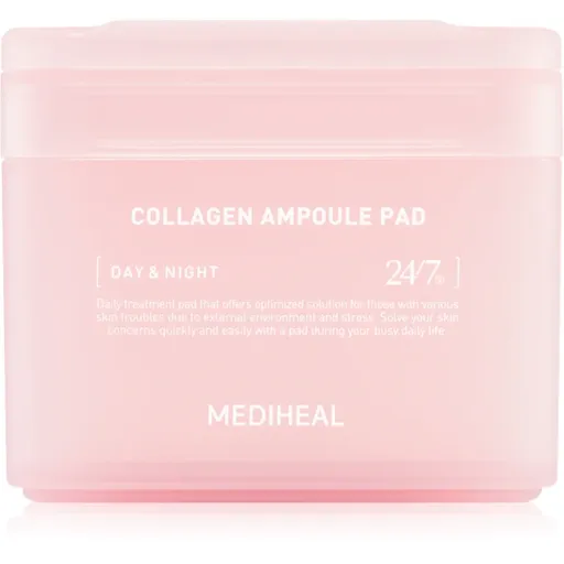 MEDIHEAL Collagen Ampoule Pad dischete de tonifiere pentru hidratare si fermitate 100 buc