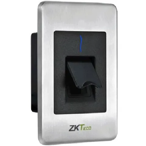 Cititor de amprente si cartele ZKTeco FPR-1500WP pentru centralele de control acces biometrice, montare incastrata, rezistent la apa