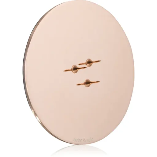 ester & erik accessories candle plates sfeșnic pentru lumânări parfumate shiny rose gold 9 cm